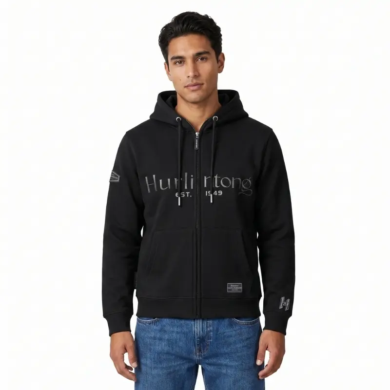 Chaqueta Negra para Hombre Hurlintong Premium
