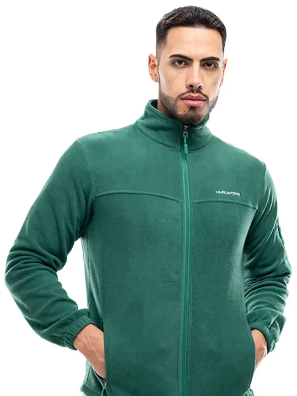 Chaqueta Polar Fleece Verde para Hombre