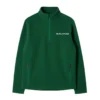 Chaqueta Polar Media Cremallera verde para hombre