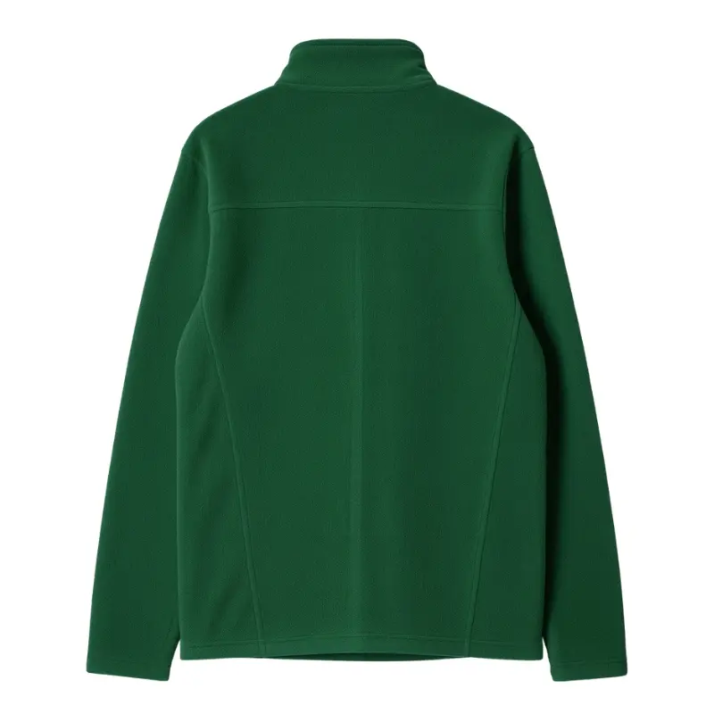 Chaqueta Polar Media Cremallera verde para hombre