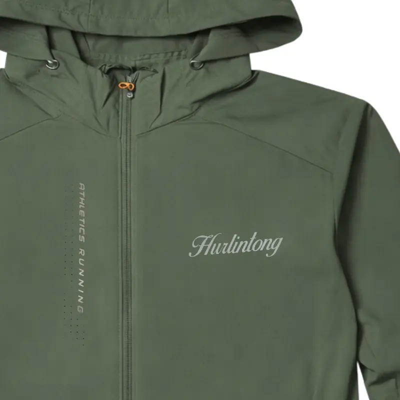 Chaqueta Running Dry Fit verde para Hombre