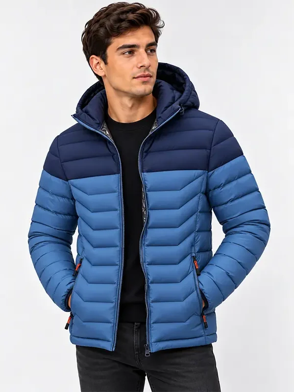 Chaqueta Térmica Azul combinada para Hombre