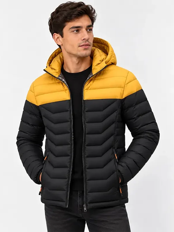 Chaqueta Térmica Negra combinada para Hombre