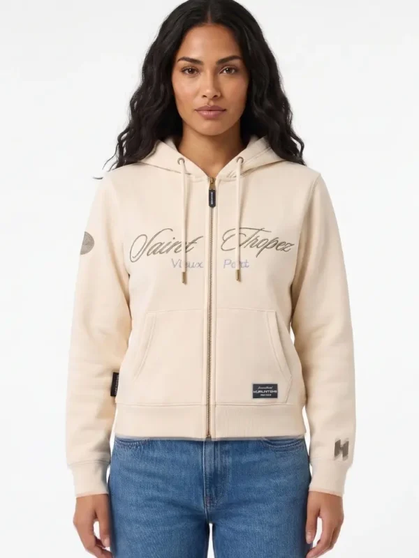 Chaqueta Vainilla para Mujer Hurlintong Premium
