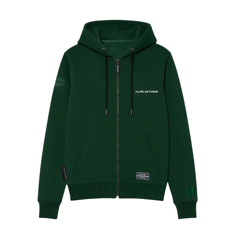 Chaqueta Hoodie Verde para Mujer Hurlintong Premium