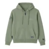 Chaqueta Hoodie Verde Oliva para Mujer Hurlintong Premium