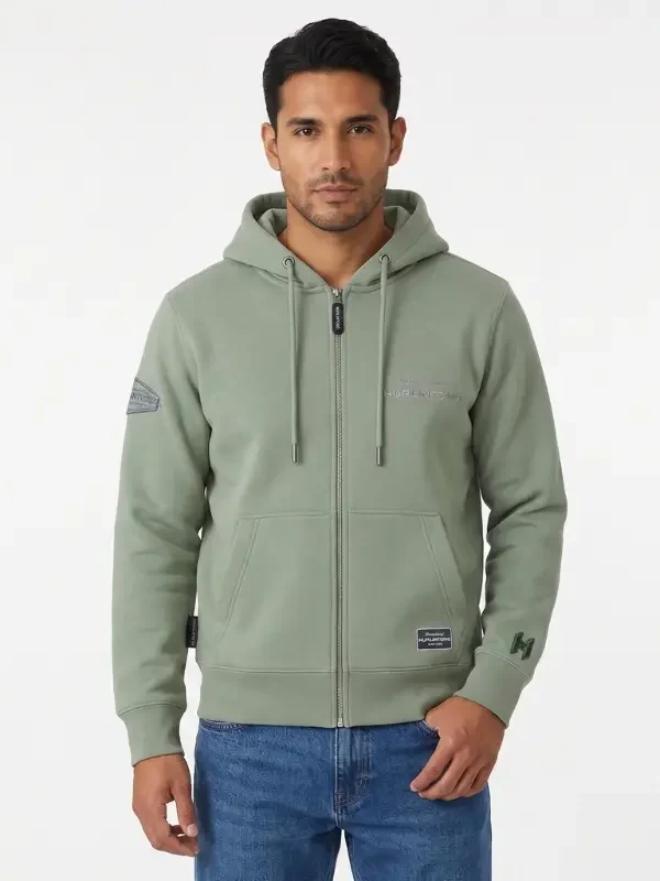 Chaqueta Verde Oliva para Hombre Hurlintong Premium
