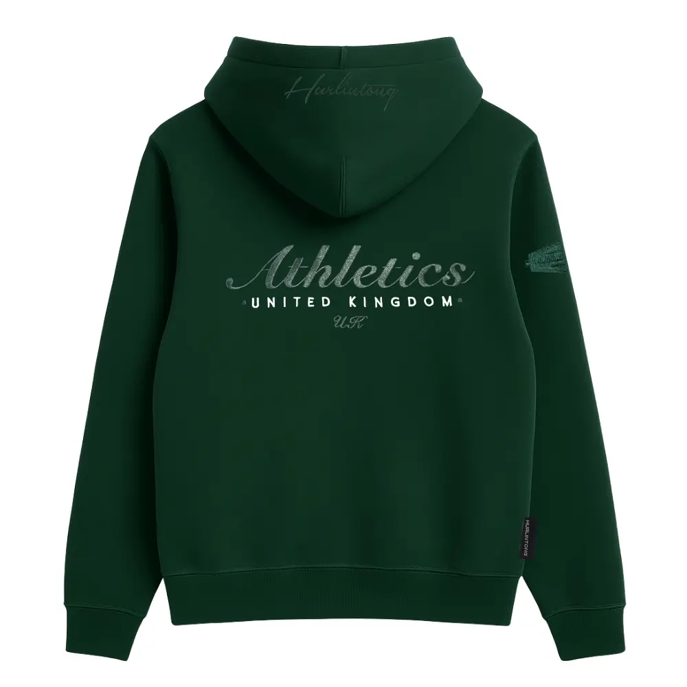 Chaqueta Hoodie verde para Hombre Hurlintong Premium