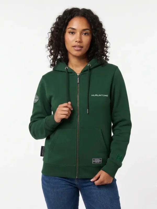 Chaqueta Verde para Mujer Hurlintong Premium