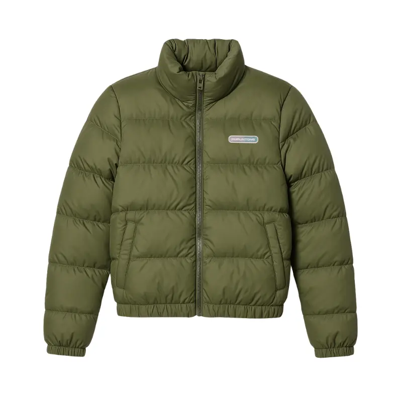 Chaqueta acolchada verde mujer