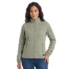Chaqueta de Algodón Verde Jaspe para Mujer Hurlintong Premium