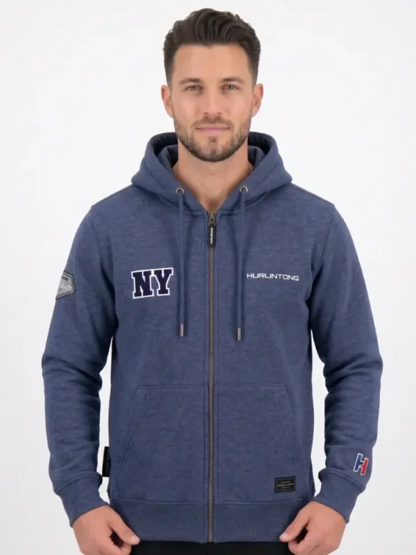 Chaqueta Hoodie Hurlintong Azul