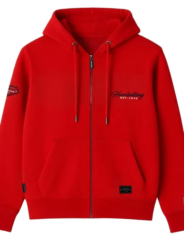 Chaqueta Hoodie Hurlintong Rojo