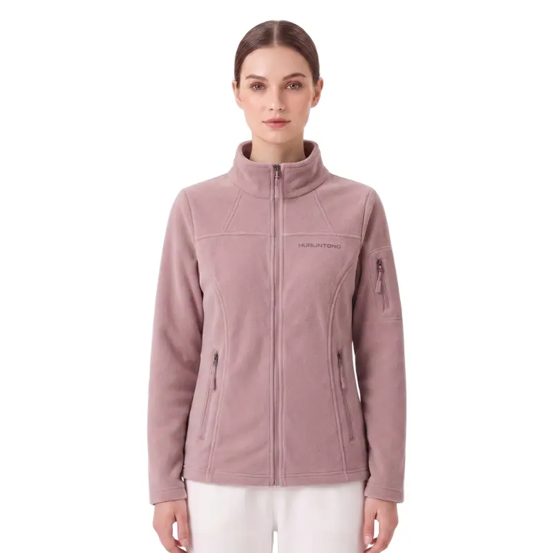 Chaqueta polar fleece palo de rosa mujer