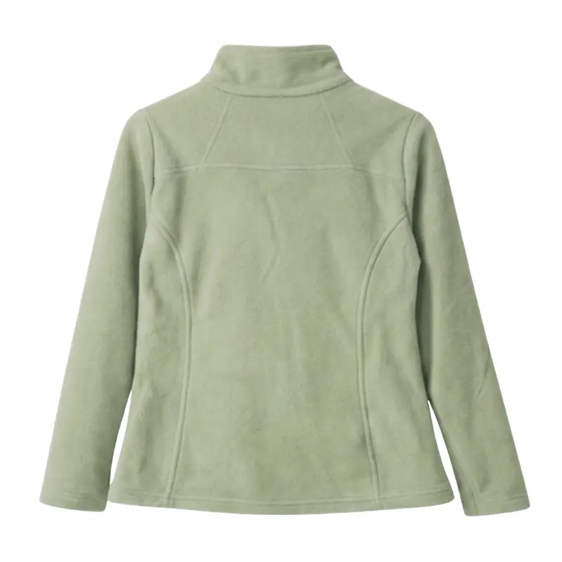 Chaqueta polar fleece verde pistacho mujer