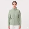 Chaqueta polar fleece verde pistacho mujer