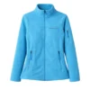 Chaqueta polar fleece azul claro mujer