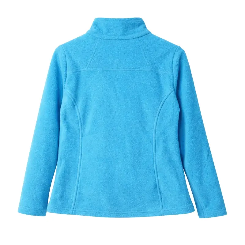 Chaqueta polar fleece azul claro mujer
