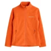 Chaqueta polar fleece naranja mujer