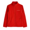Chaqueta polar fleece rojo mujer