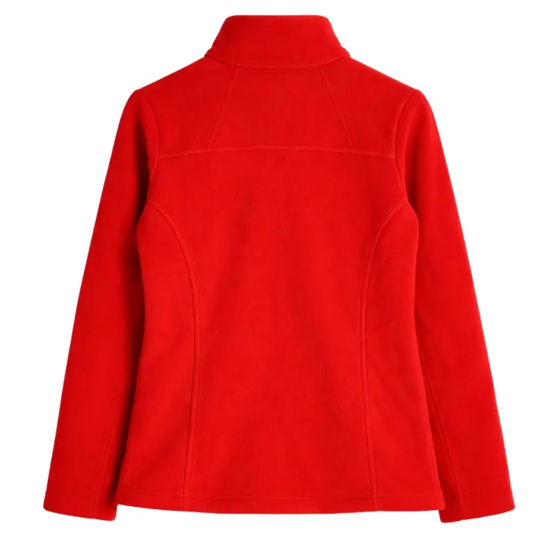 Chaqueta polar fleece rojo mujer