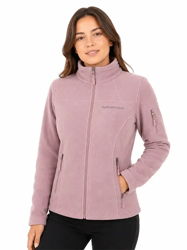 Chaqueta polar fleece palo de rosa mujer