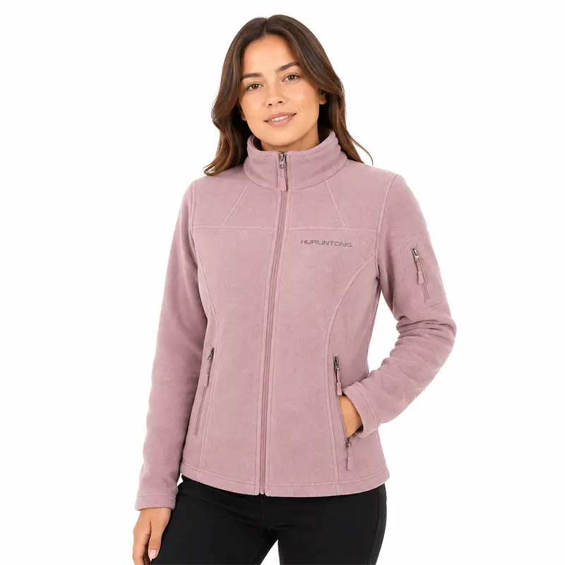 Chaqueta polar fleece palo de rosa mujer