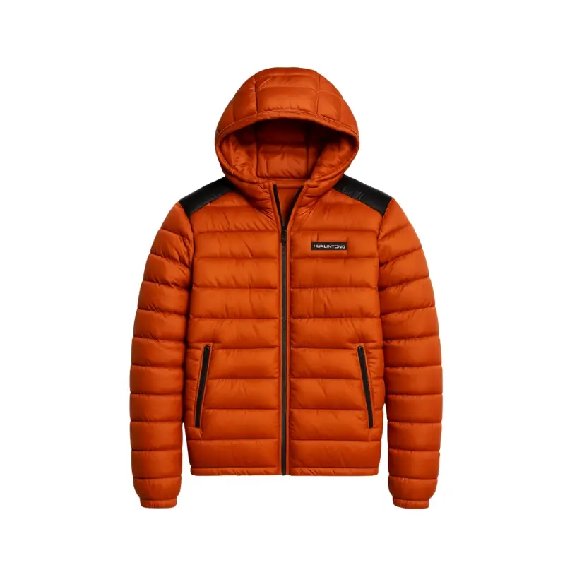 Chaqueta termica hombre naranja