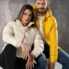 Chaqueta acolchada crudo mujer