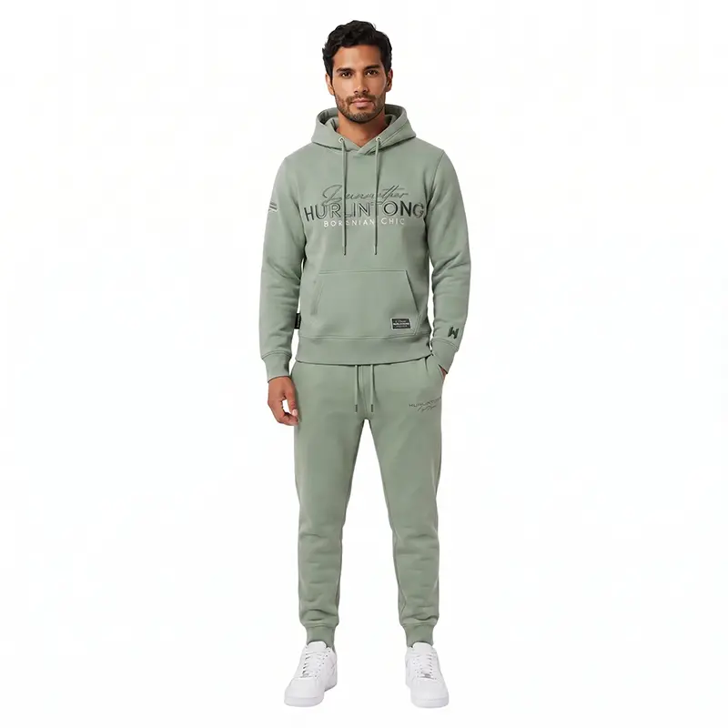 Conjunto Premium Verde Oliva Hombre Hurlintong