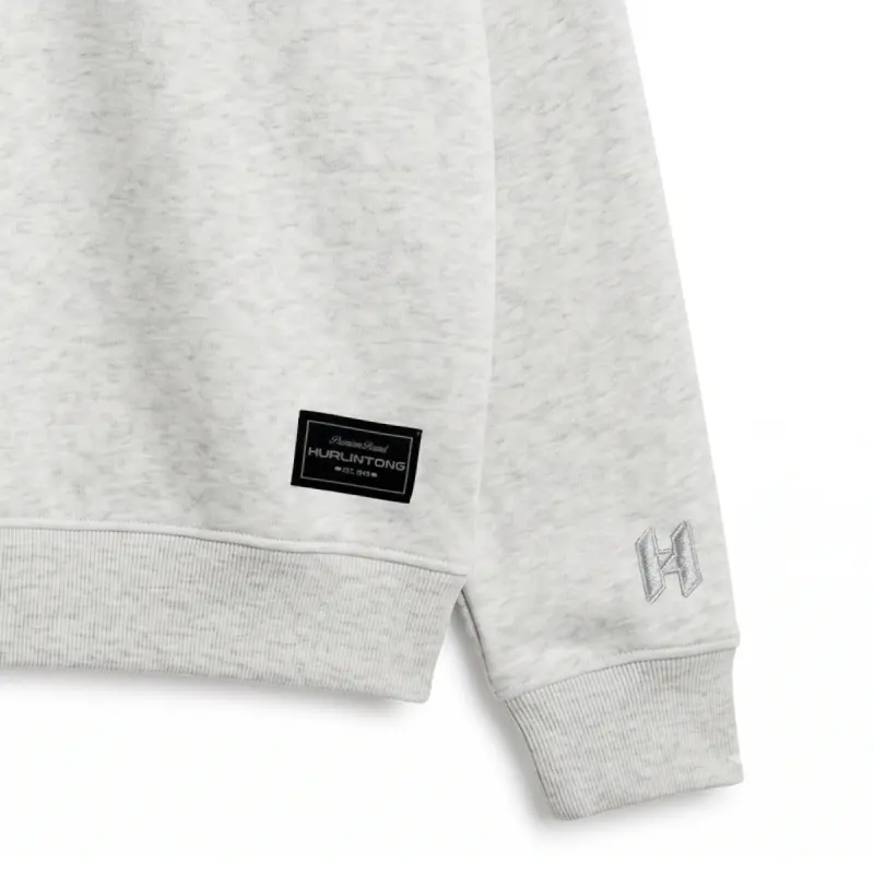 Buzo media cremallera arena hombre