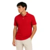 Polo Roja de Algodón Pima para Hombre
