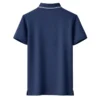 Camiseta Polo azul Hombre Seda Fría