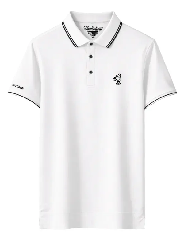 Camiseta Polo Blanca Hombre Seda Fría