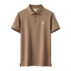 Camiseta Polo camel Hombre Seda Fría