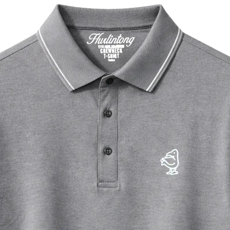 Camiseta Polo gris Hombre Seda Fría