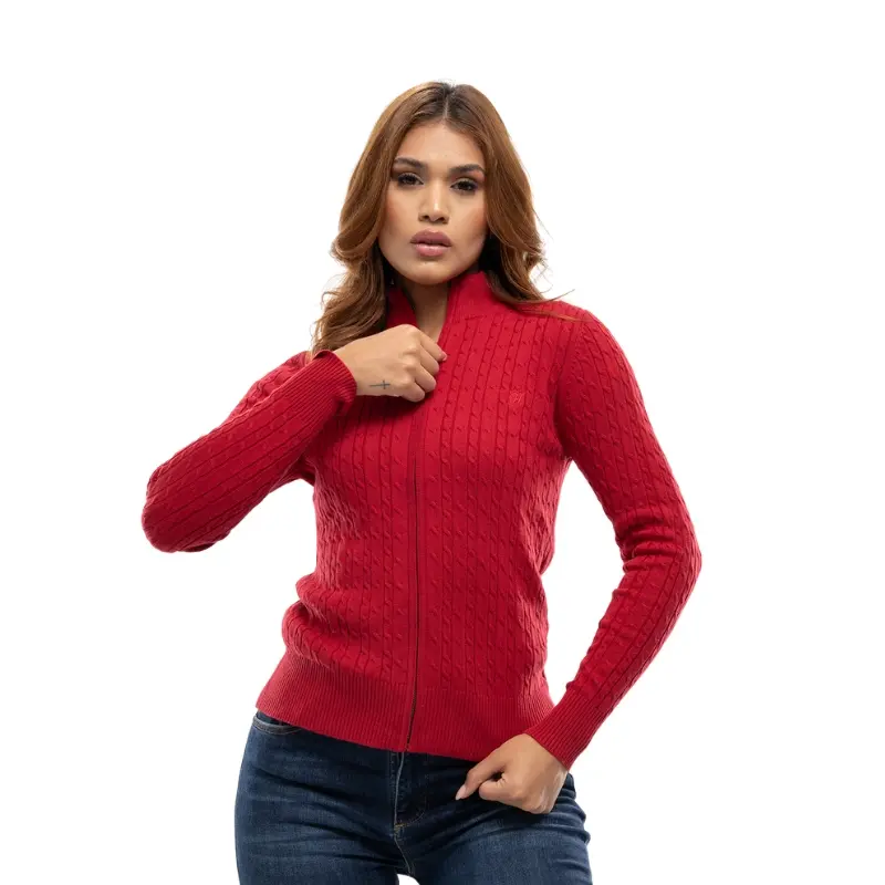 Sweater Trenzado Vinotinto