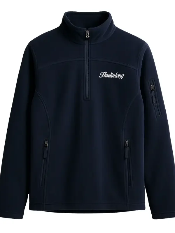 Chaqueta polar fleece azul oscuro mujer