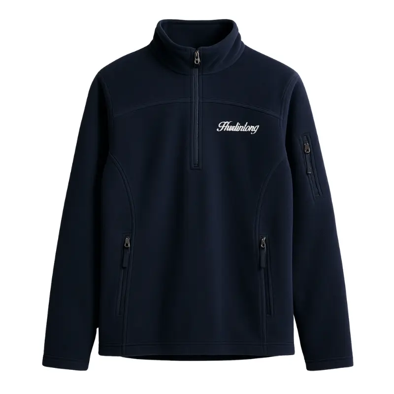 Chaqueta polar fleece azul oscuro mujer