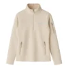 Chaqueta polar fleece camel mujer