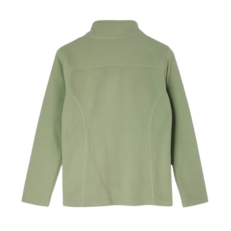 Chaqueta polar fleece verde claro mujer