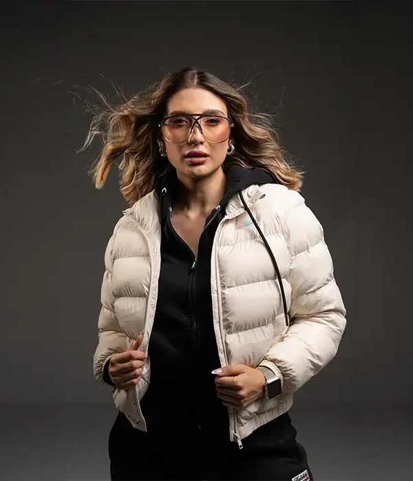 Chaqueta mujer arena