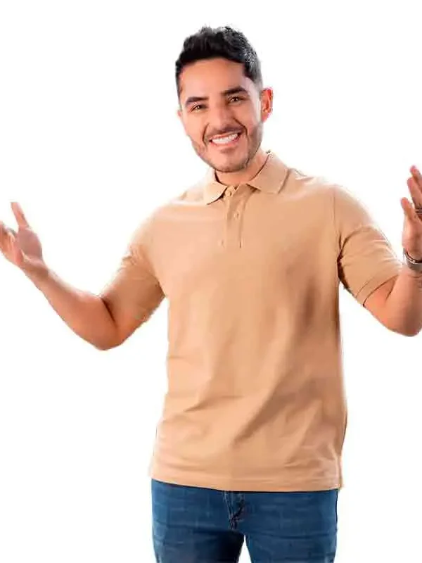 Polo Algodón Pima Camel