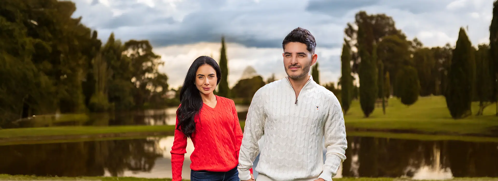 Buzo hilo cuello redondo verde